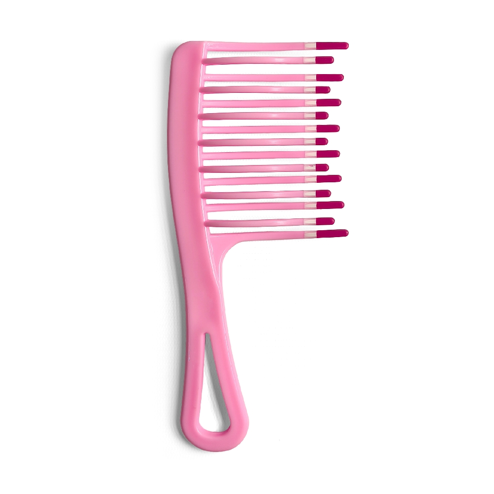 J05889 PEINE TRICOL. C/MGO CURVO GDE